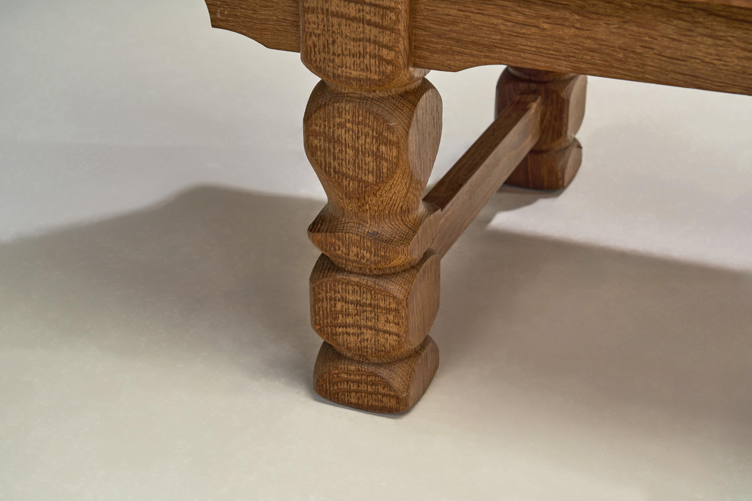 Danish Modern Oak Sideboard by Henning Kjærnulf (Attr.), Denmark ca 1970s 13