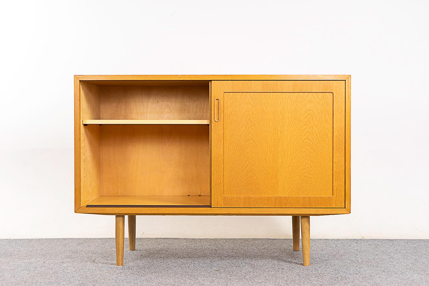 Veneer Danish Modern Oak Sideboard by Hundevad For Sale