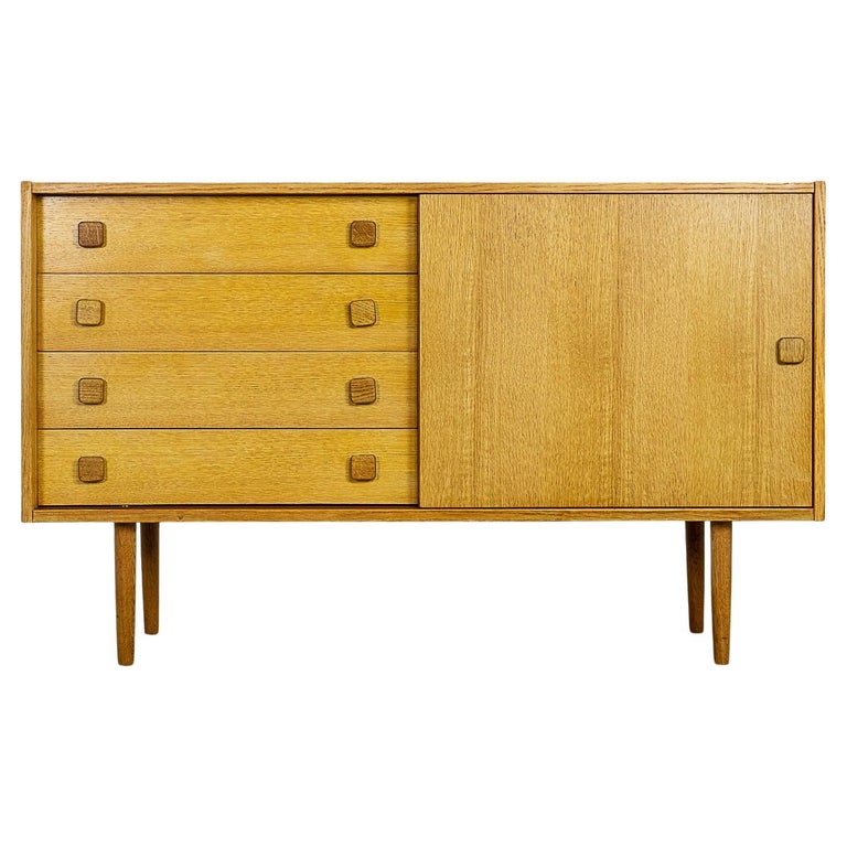 Danish Modern Oak Sideboard For Sale at 1stDibs