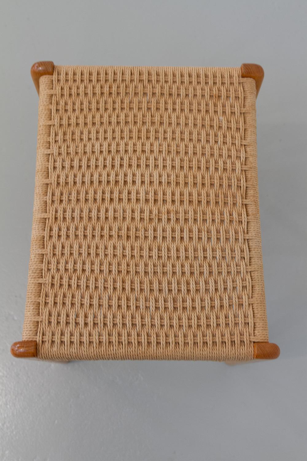 Dänischer moderner Eichenhocker von Peder Kristensen für Glyngøre Stolefabrik, 1960er Jahre. im Angebot 6