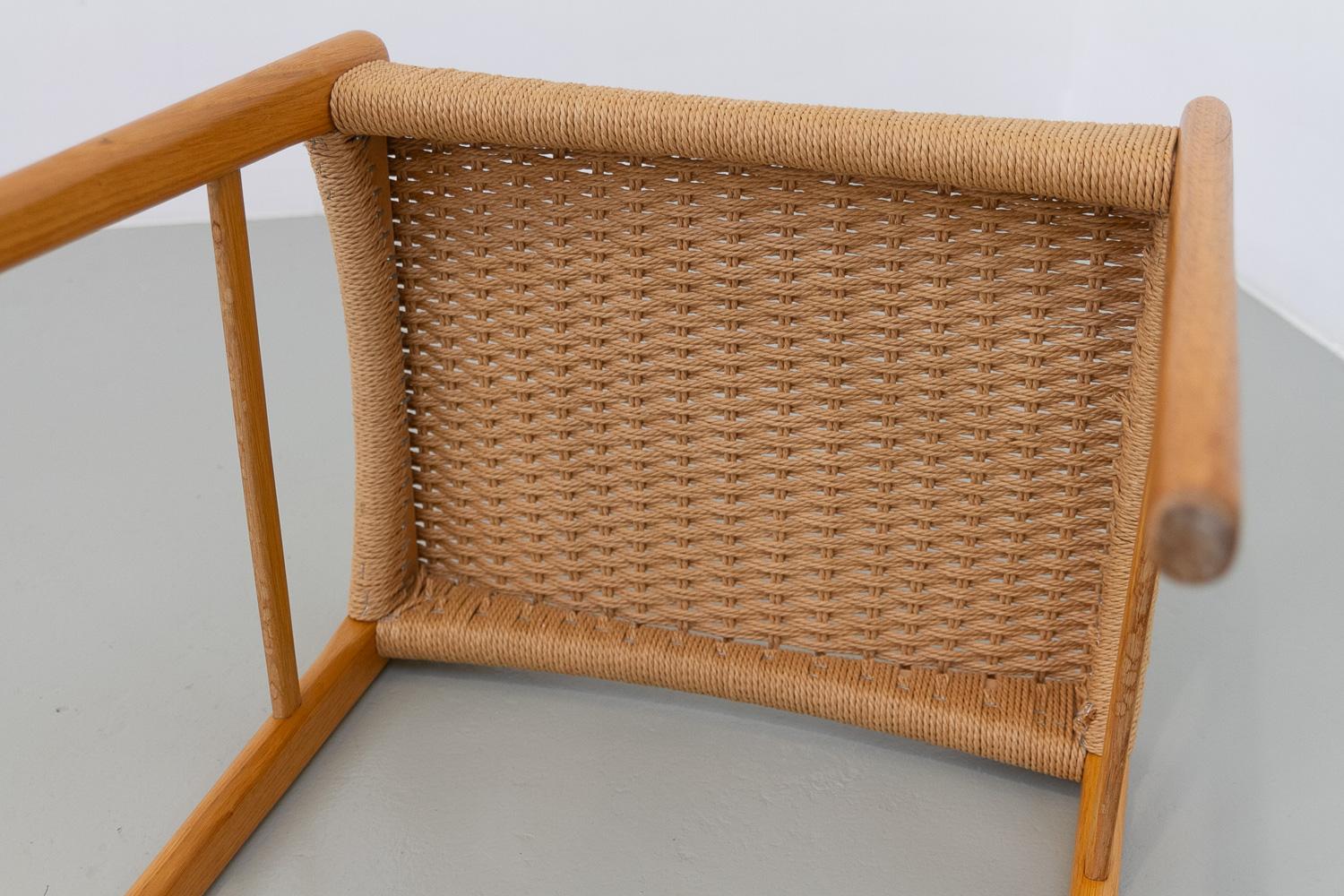 Dänischer moderner Eichenhocker von Peder Kristensen für Glyngøre Stolefabrik, 1960er Jahre. im Angebot 2