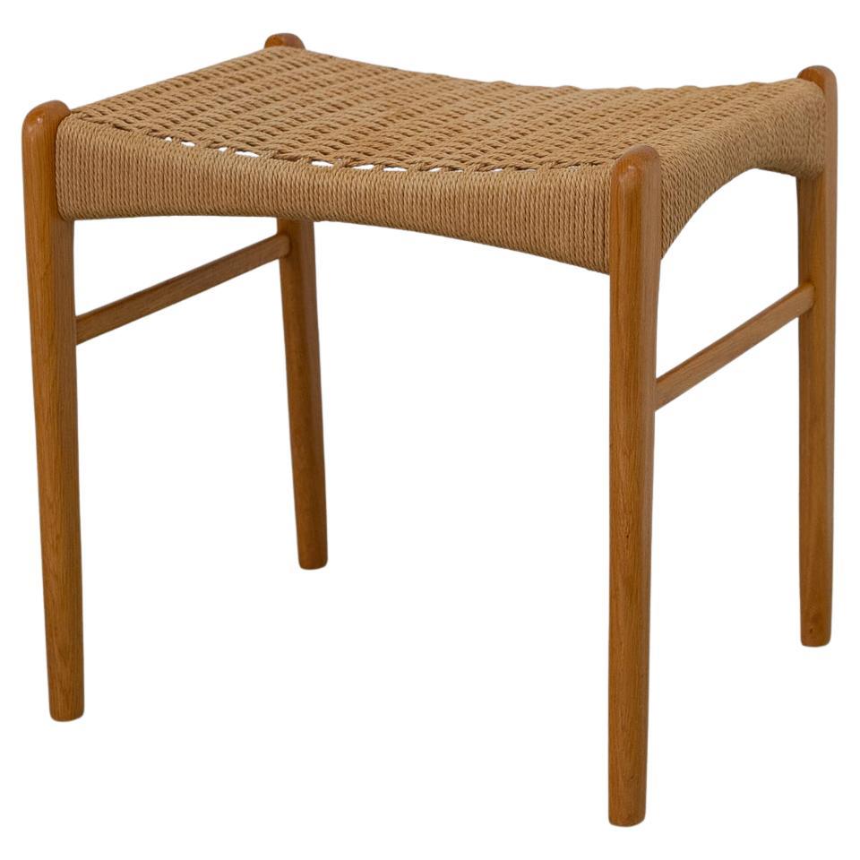 Danish Modern Oak Stool by Peder Kristensen for Glyngøre Stolefabrik, 1960s.