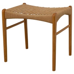 Danish Modern Oak Stool by Peder Kristensen for Glyngøre Stolefabrik, 1960s.