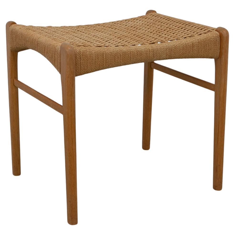 Danish Modern Oak Stool by Peder Kristensen for Glyngøre Stolefabrik, 1960s. For Sale