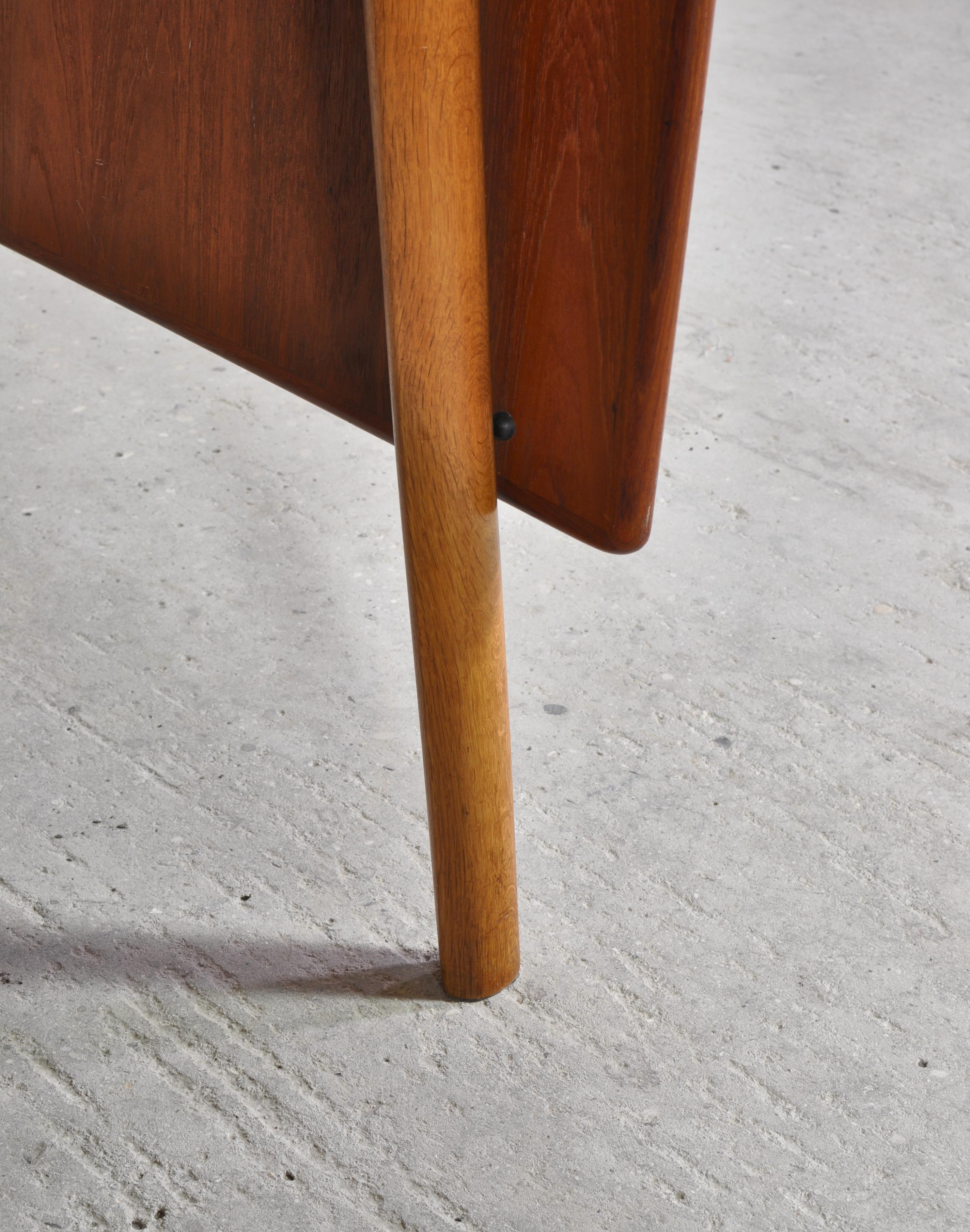 Danish Modern Oak & Teakwood Desk 