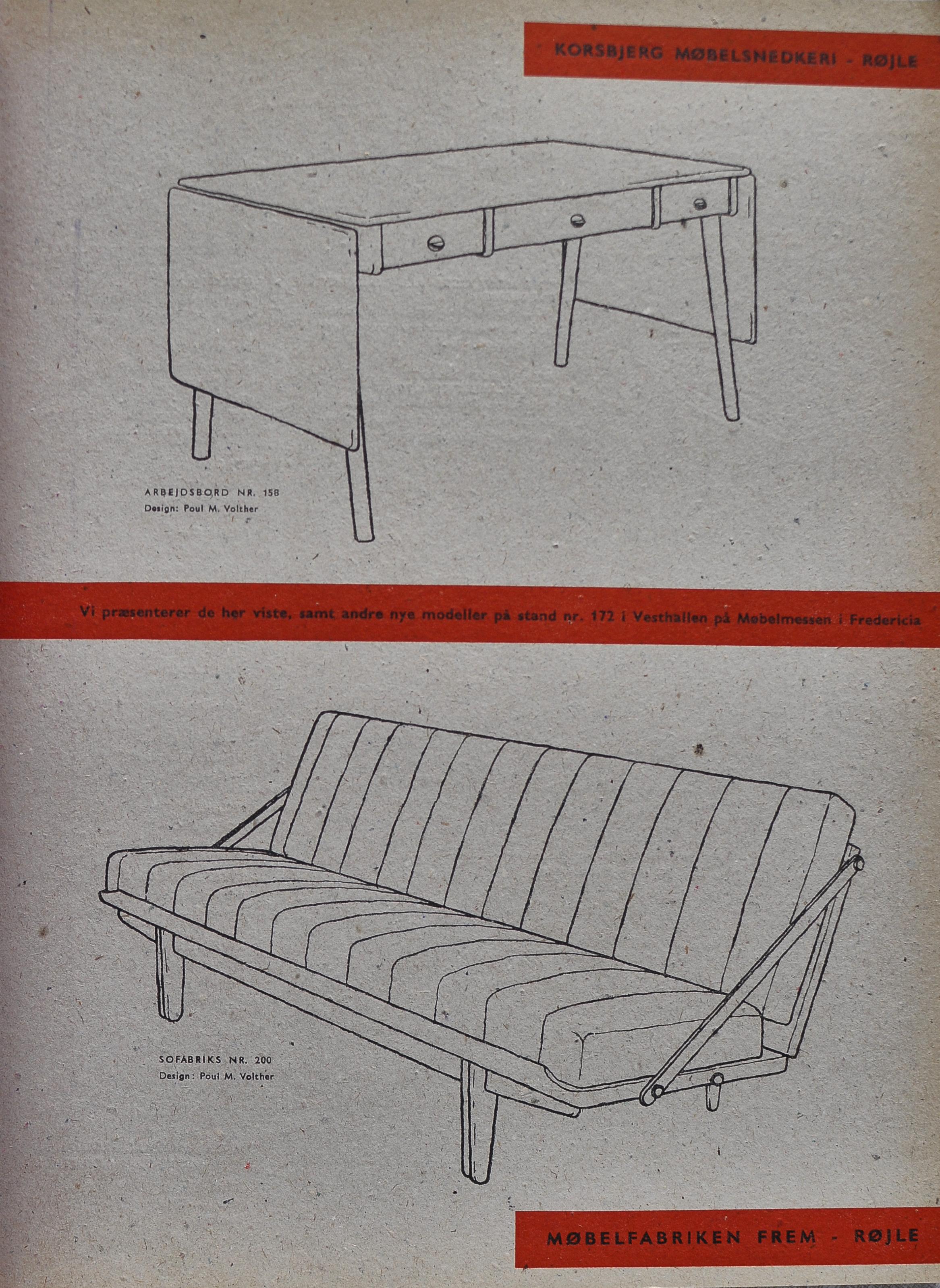 Danish Modern Oak & Teakwood Desk 