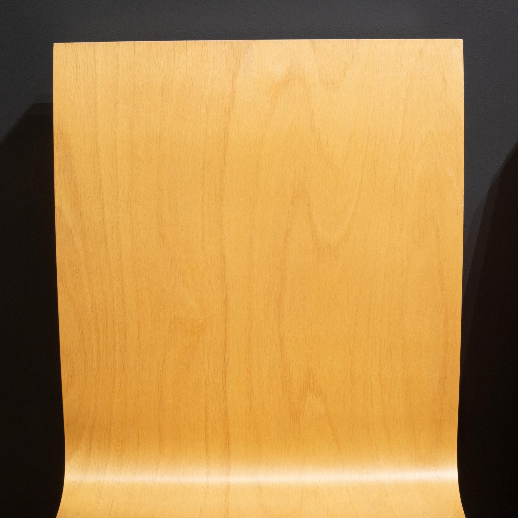 Danish Modern Oak Veneer Side Chairs 7
