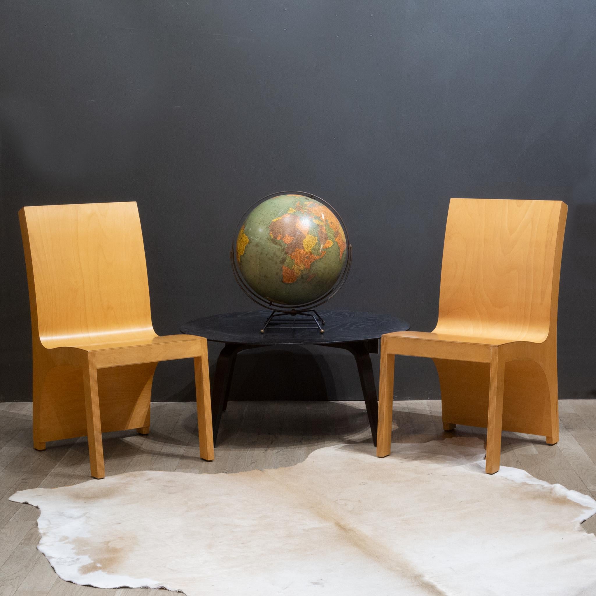 About

Price per piece.

An original pair of Danish modern Oak veneer side chairs. These chairs have retained their original finish and have the appropriate condition for the age and use.



Creator unknown.
Date of manufacture