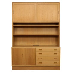 Danish Modern Oak Wall Cabinet by Poul Hundevad, Denmark 1960s