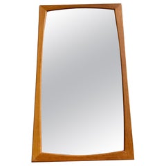 Danish Modern Oak Wall Mirror by Aksel Kjersgaard, 1960s