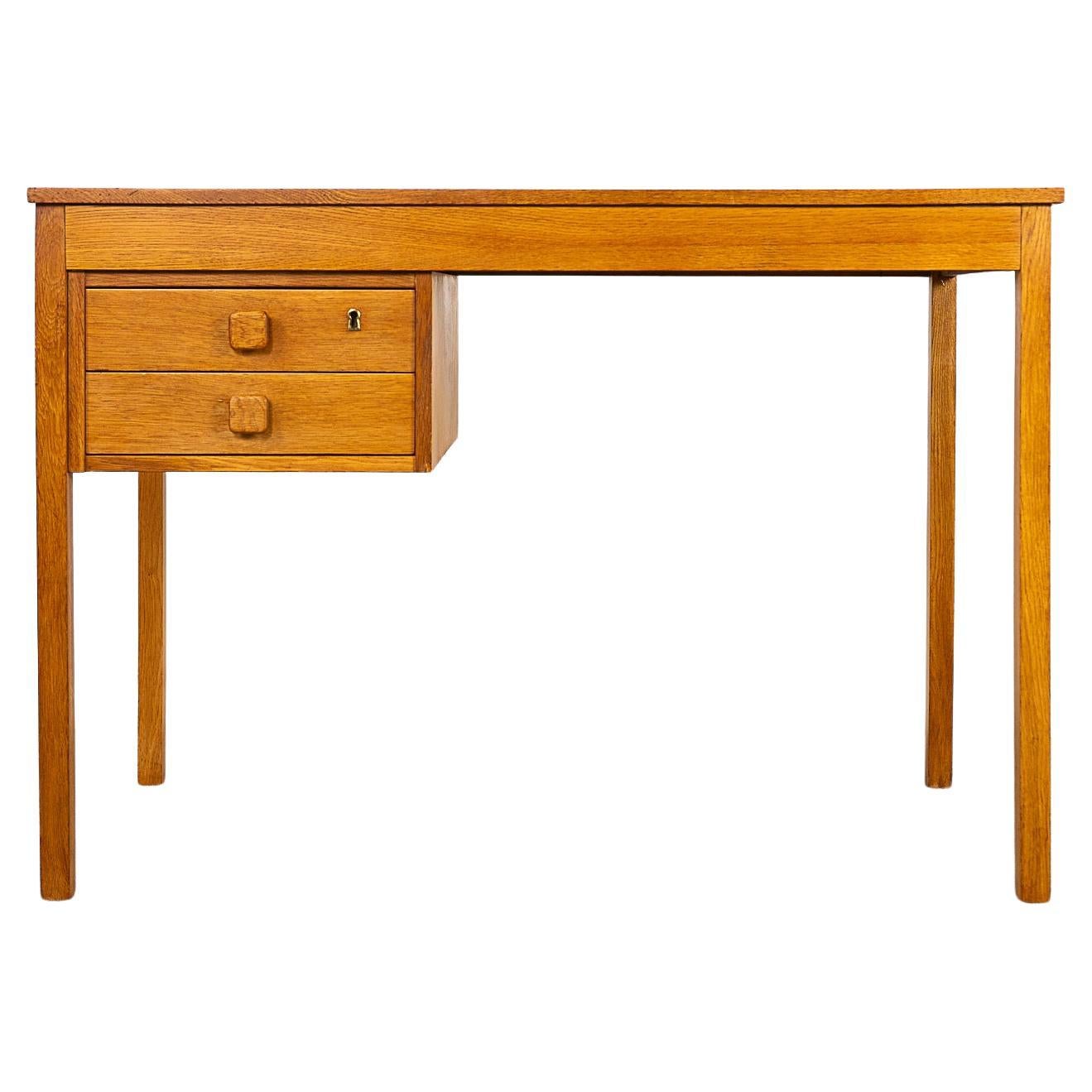 Danish Modern Oak Writing Desk