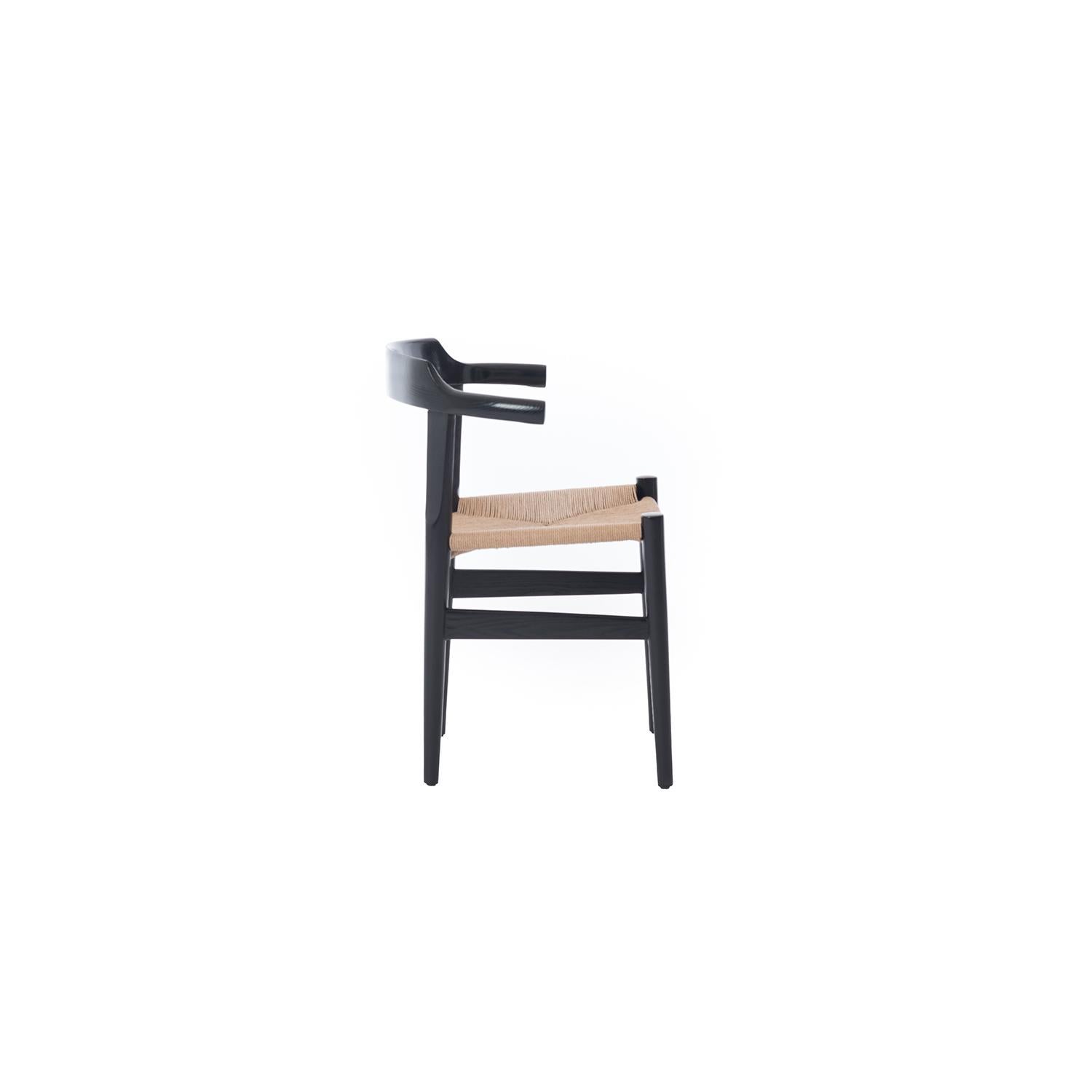 Dänischer moderner dänischer Beistellstuhl mit gedrechselten Armlehnen im Zustand „Hervorragend“ im Angebot in Minneapolis, MN