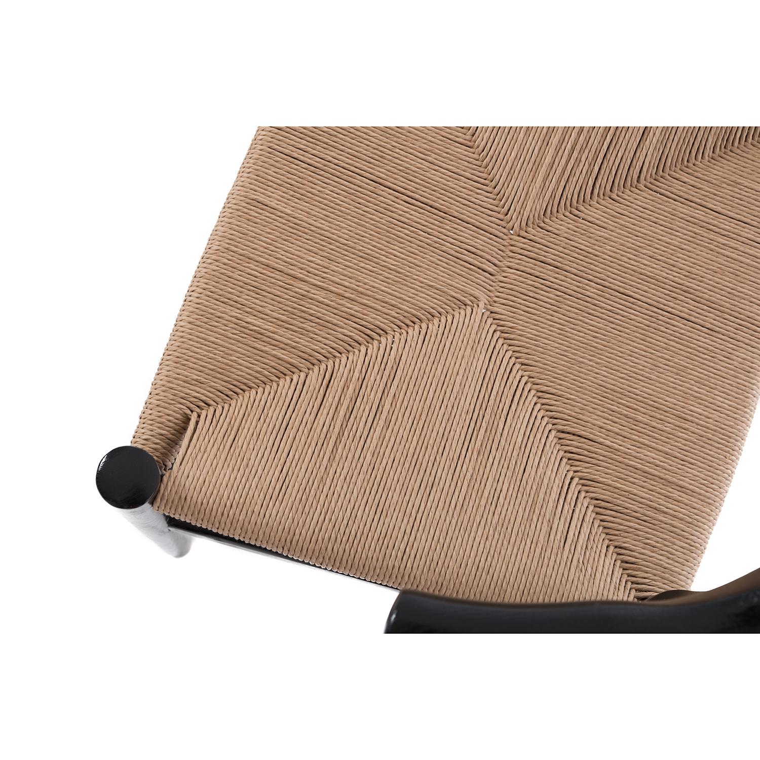 Silla auxiliar moderna danesa con brazos truncados Cordón de papel en venta