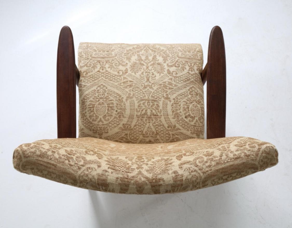 Textile Danish Modern Occasional Living Room Armchairs For Sale