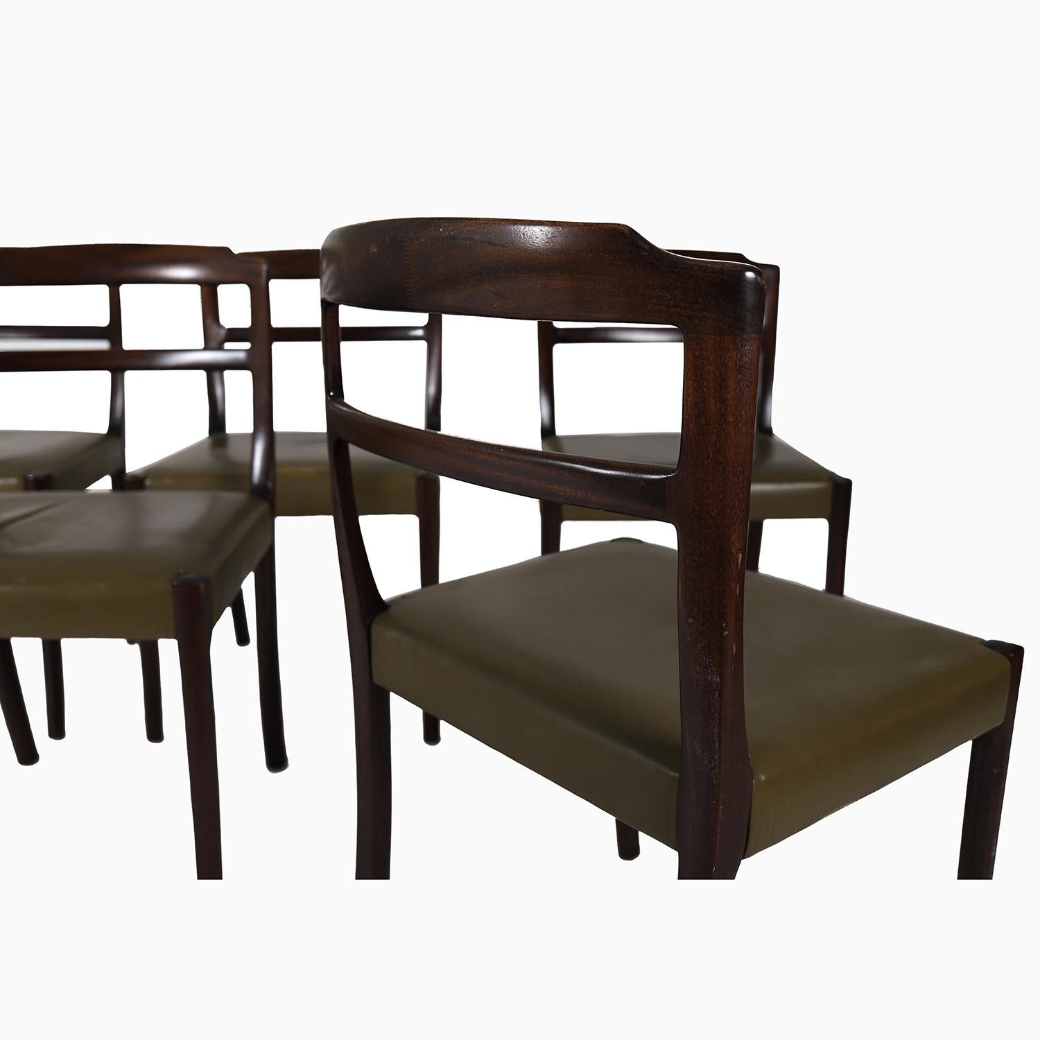 Scandinavian Modern Danish Modern Ole Wanscher Dining Chairs For Sale