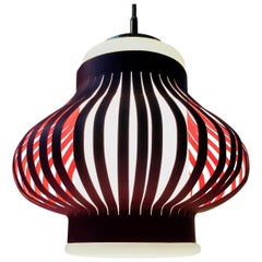 Vintage Danish Modern 'Opal Lamella' Pendant Lamp by Svend Aage Holm Sorensen, 1950s