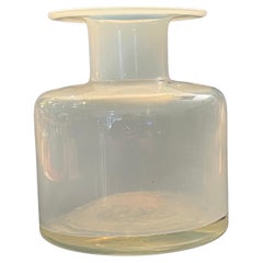 Danish Modern Opalescent Wide Rim Blown Glass Gulvase by Holmegaard