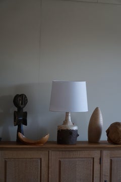 Danish Modern, Organic Shaped Ceramic Table Lamp, 1960s