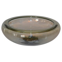 Cuenco de cristal grande original danés moderno Per Lutken for Holmegaard Dinamarca