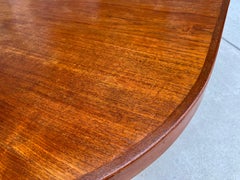 Danish Modern Oval Expanding Teak Dining Table by Faarup Mobelfabrik