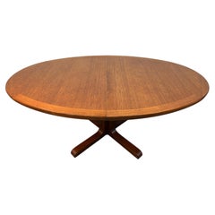 Danish Modern Oval Extendable Dining Table By Skovby