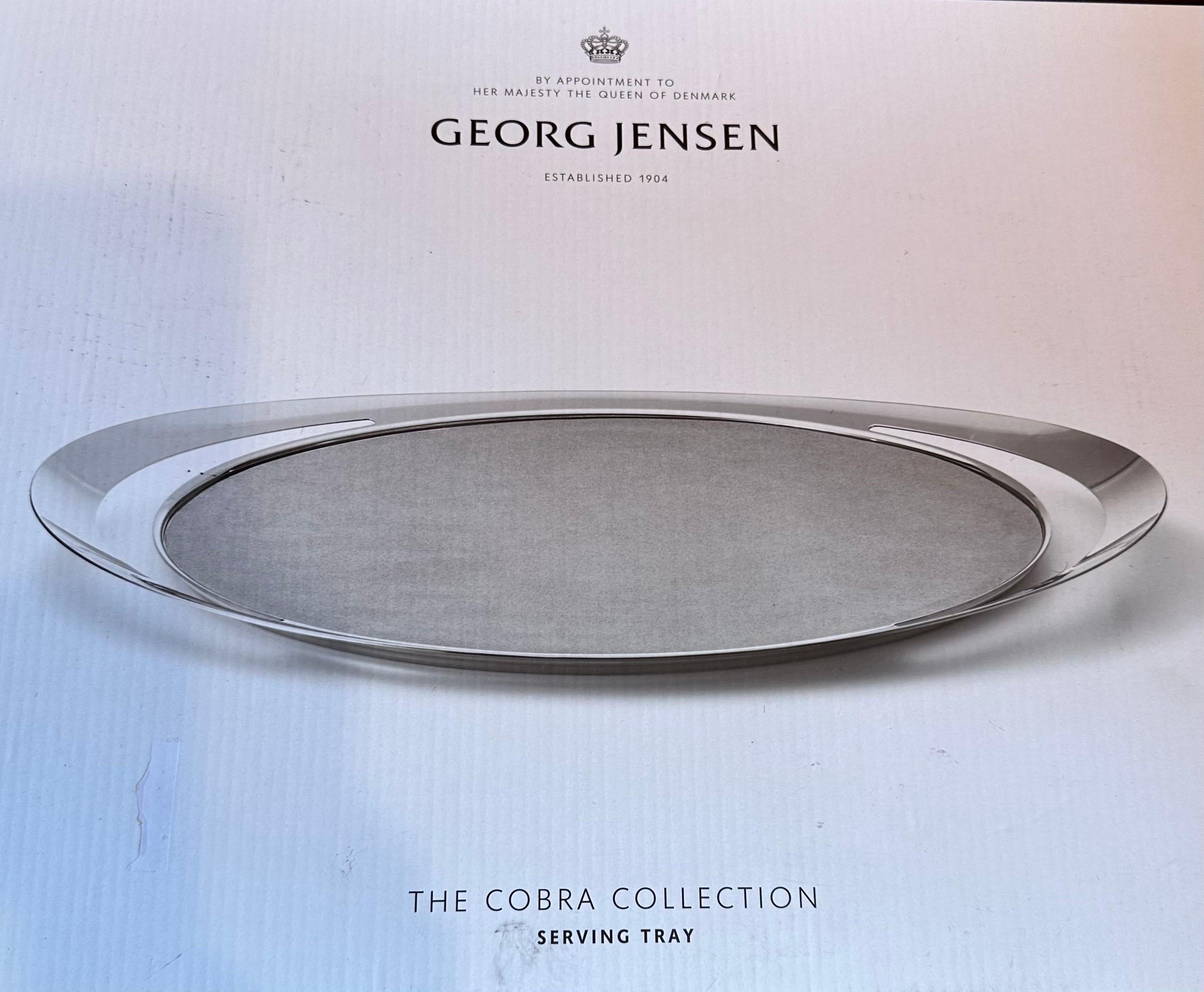 Danish Modern Oval Stainless Steel 