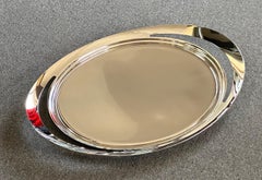 Bandeja ovalada de acero inoxidable "Cobra" de Georg Jensen NIB