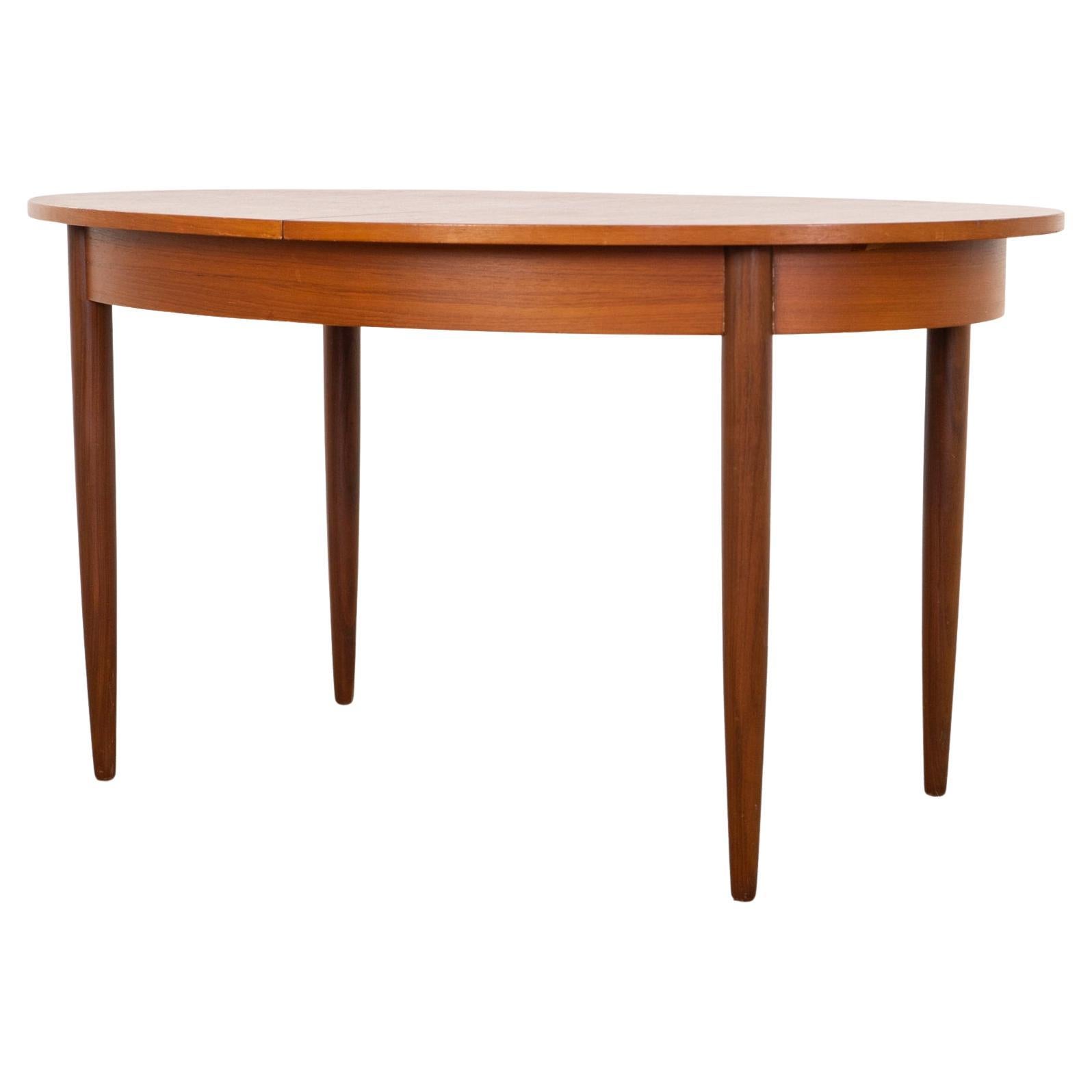 Danish Modern Oval Teak Dining Table