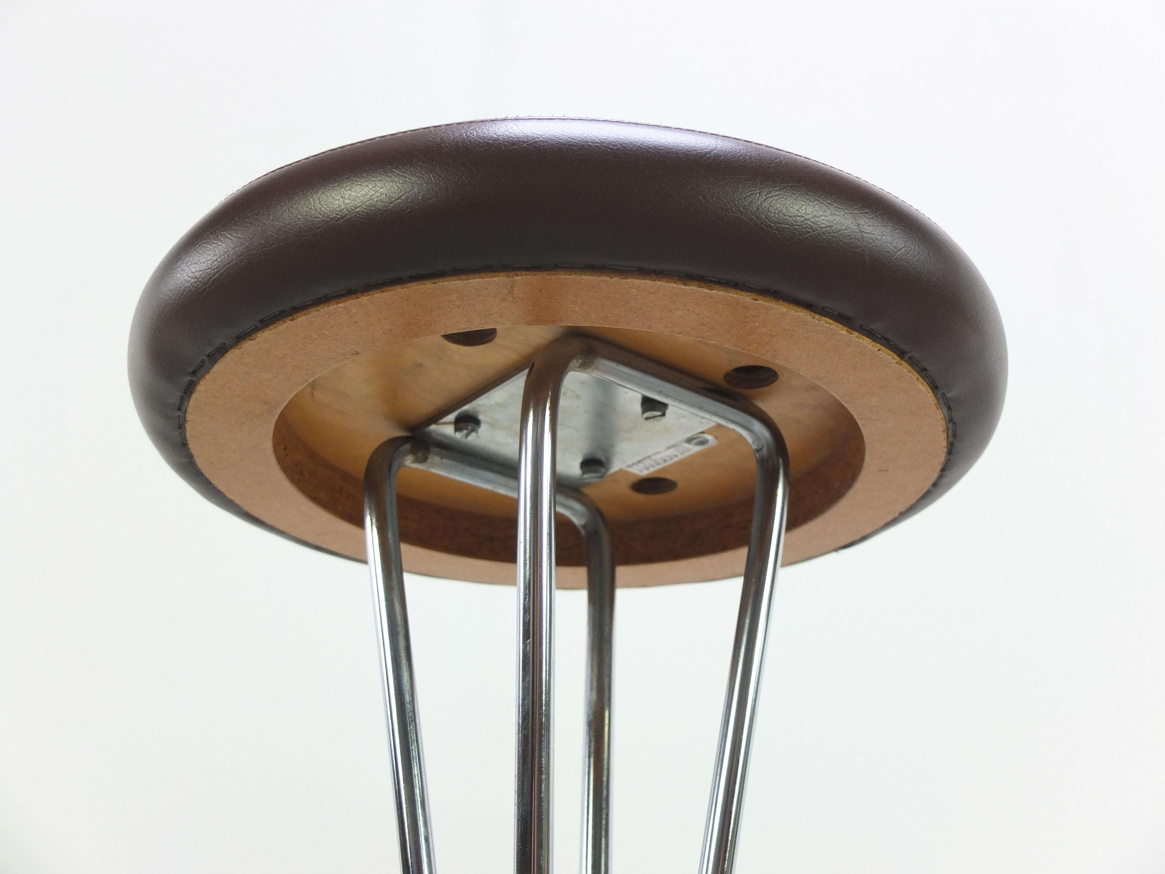 Danish Modern Pair of Bar Stools by Piet Hein for Fritz Hansen, 1960s 4