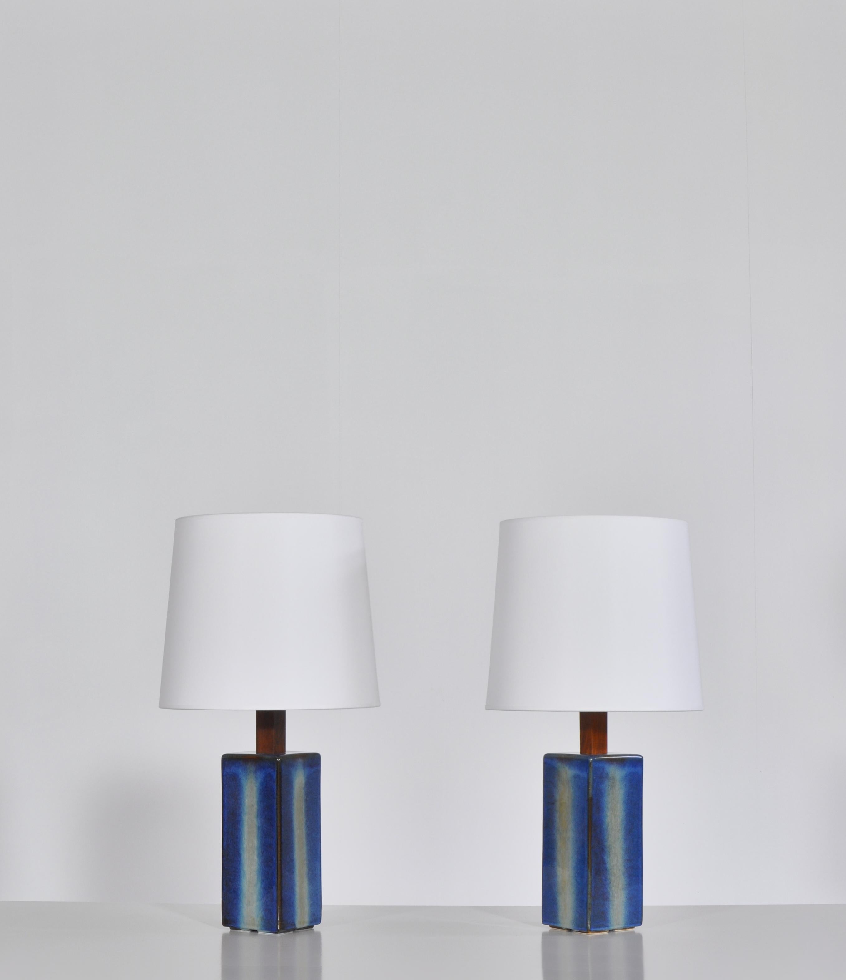 modern blue table lamp