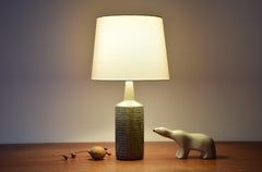 Dänische moderne dänische Palshus-Tischlampe in Grün und Blau mit Lampenschirm, 1960er Jahre