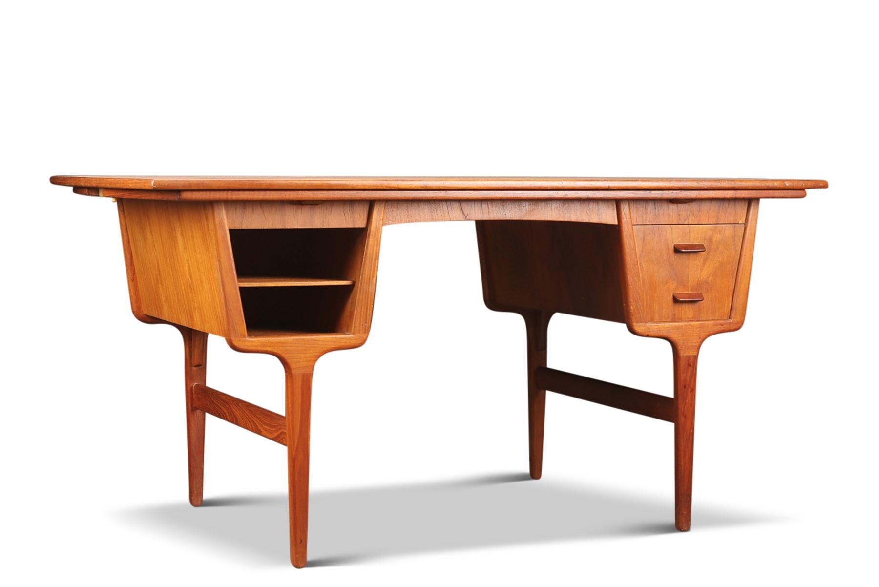 20th Century Danish Modern Partners Desk in Teak
