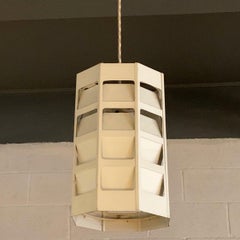 Lámpara colgante danesa moderna de metal perforado de Poul Gernes para Louis Poulsen