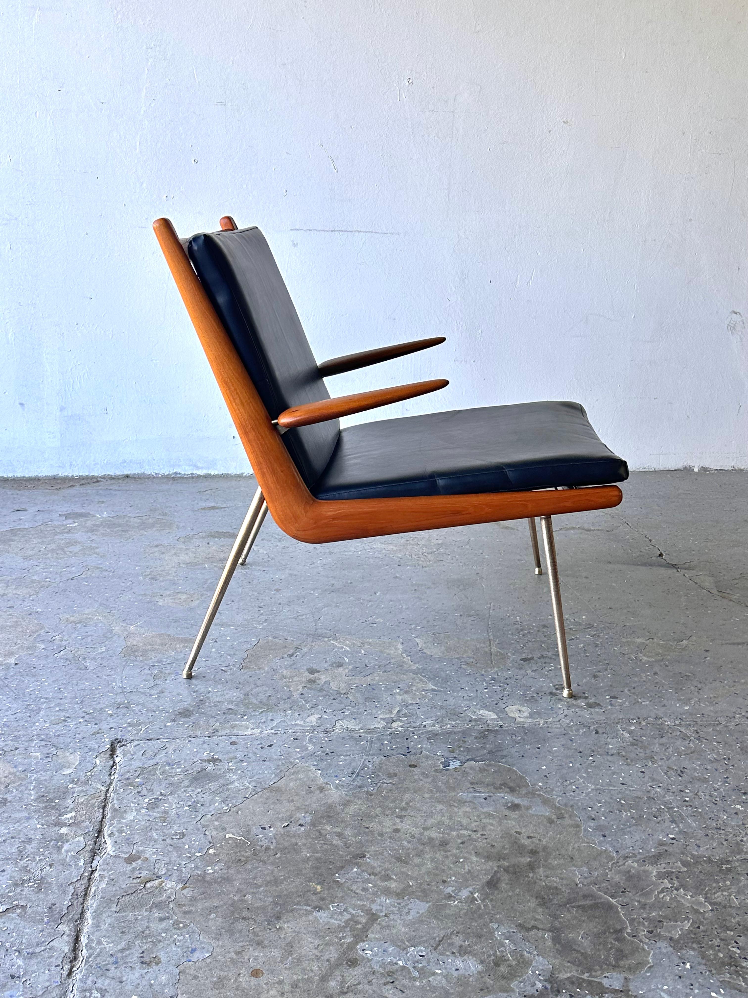 Mid-Century Modern  Danish Modern Peter Hvidt & Orla Molgaard Nielsen in 1950’s Boomerang chair 