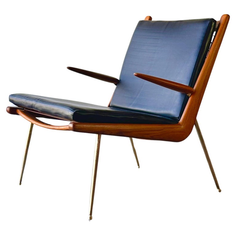 La chaise Boomerang des années 1950 de Peter Hvidt and Orla Molgaard Nielsen,  des Modernes danois En vente sur 1stDibs
