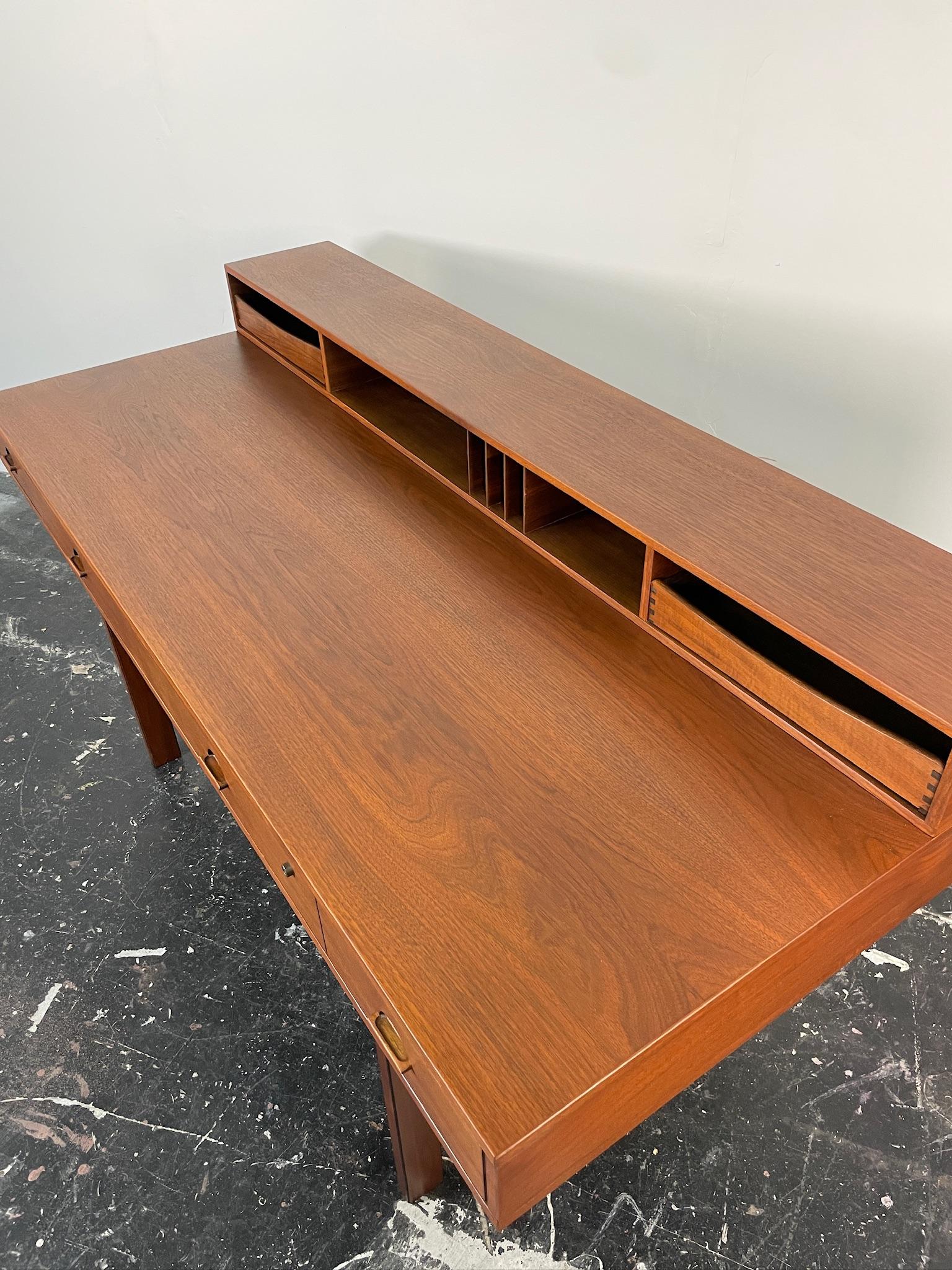 Scandinavian Modern Danish Modern Peter Løvig Nielsen Flip-Top Teak Desk