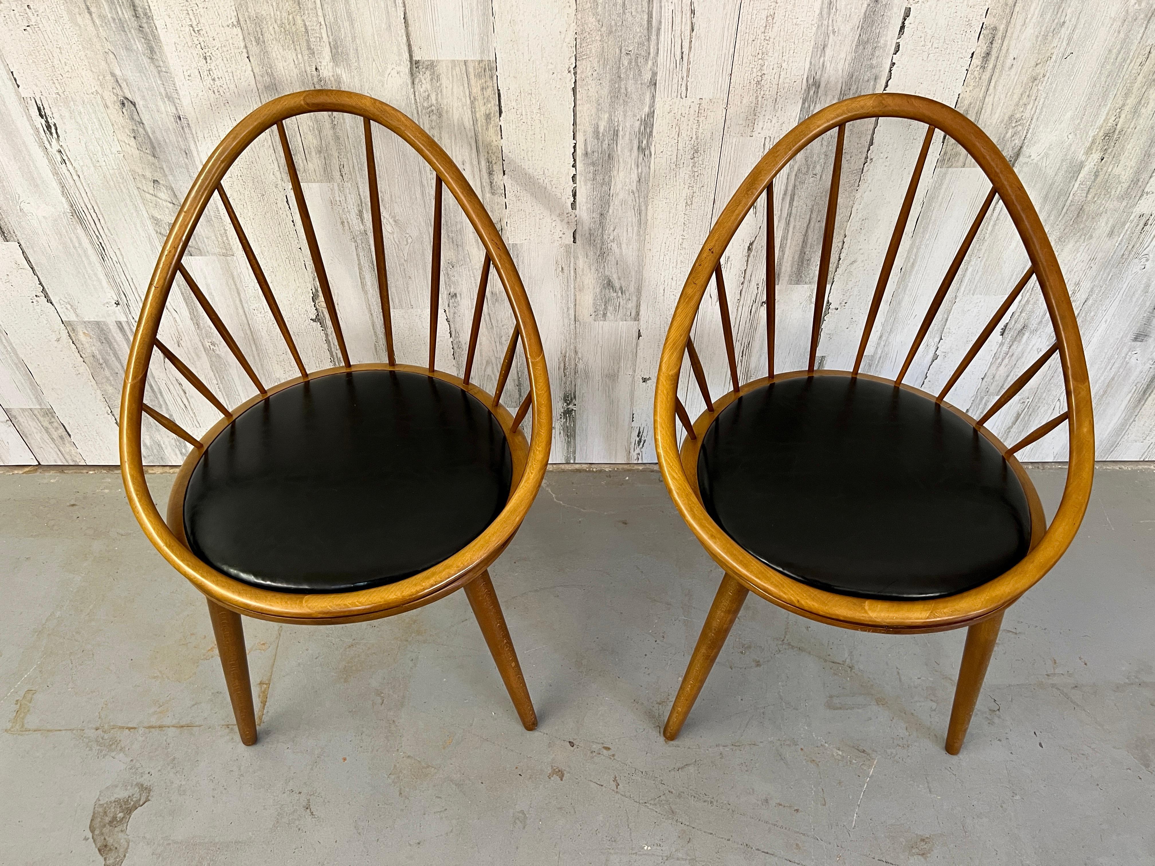 hoop back dining chairs