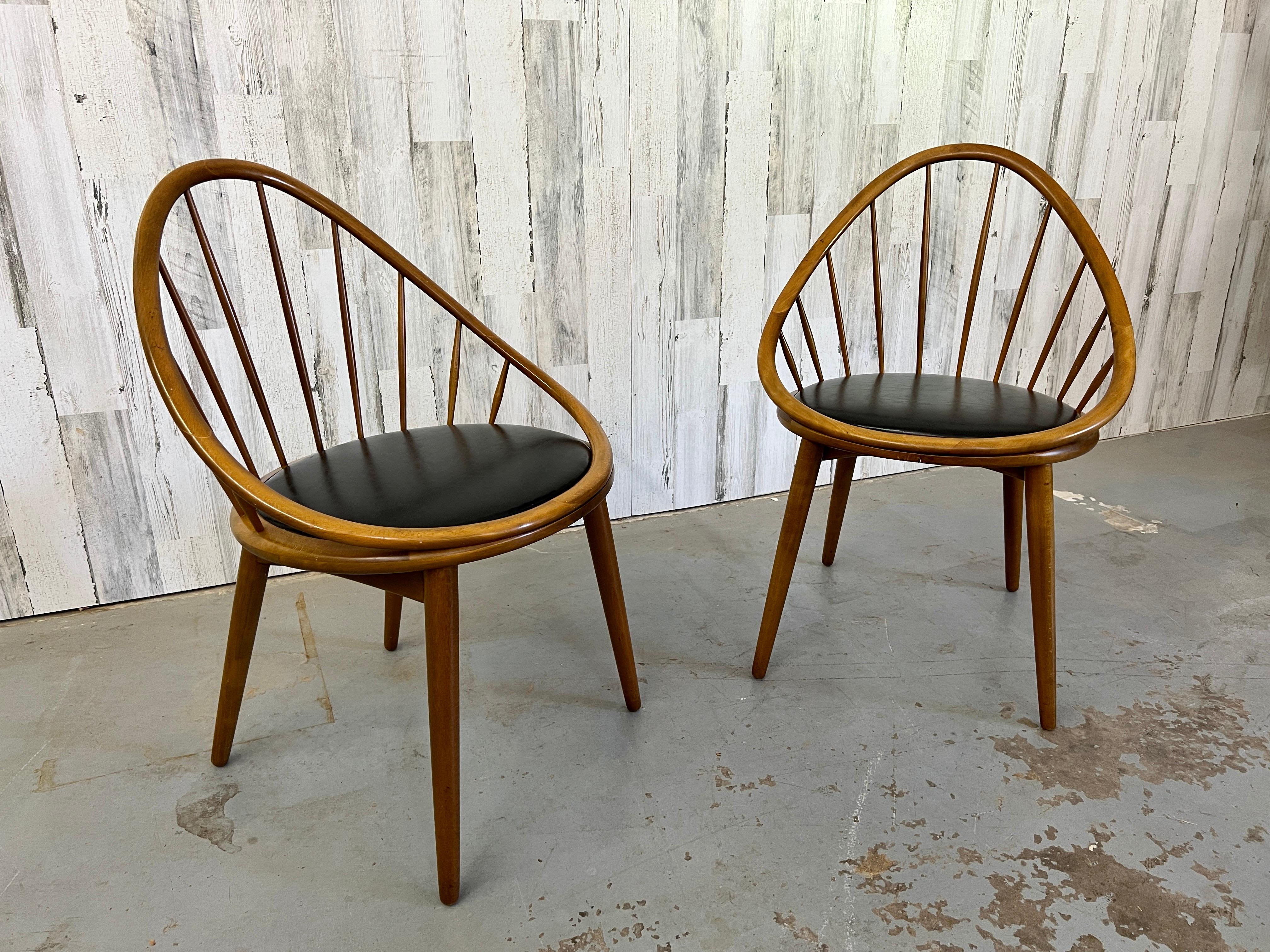 20th Century Danish Modern Petit Hoop Chairs For Sale