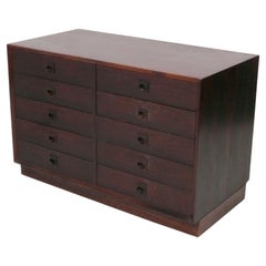 Danish Modern Petite Rosewood Chest or Nightstand circa 1960s