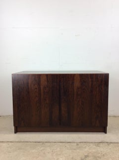 Danish Modern Petite Rosewood Credenza with Adjustable Shelves
