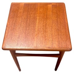 Danish Modern Petite Teak Cocktail End Table by Kai Christiansen