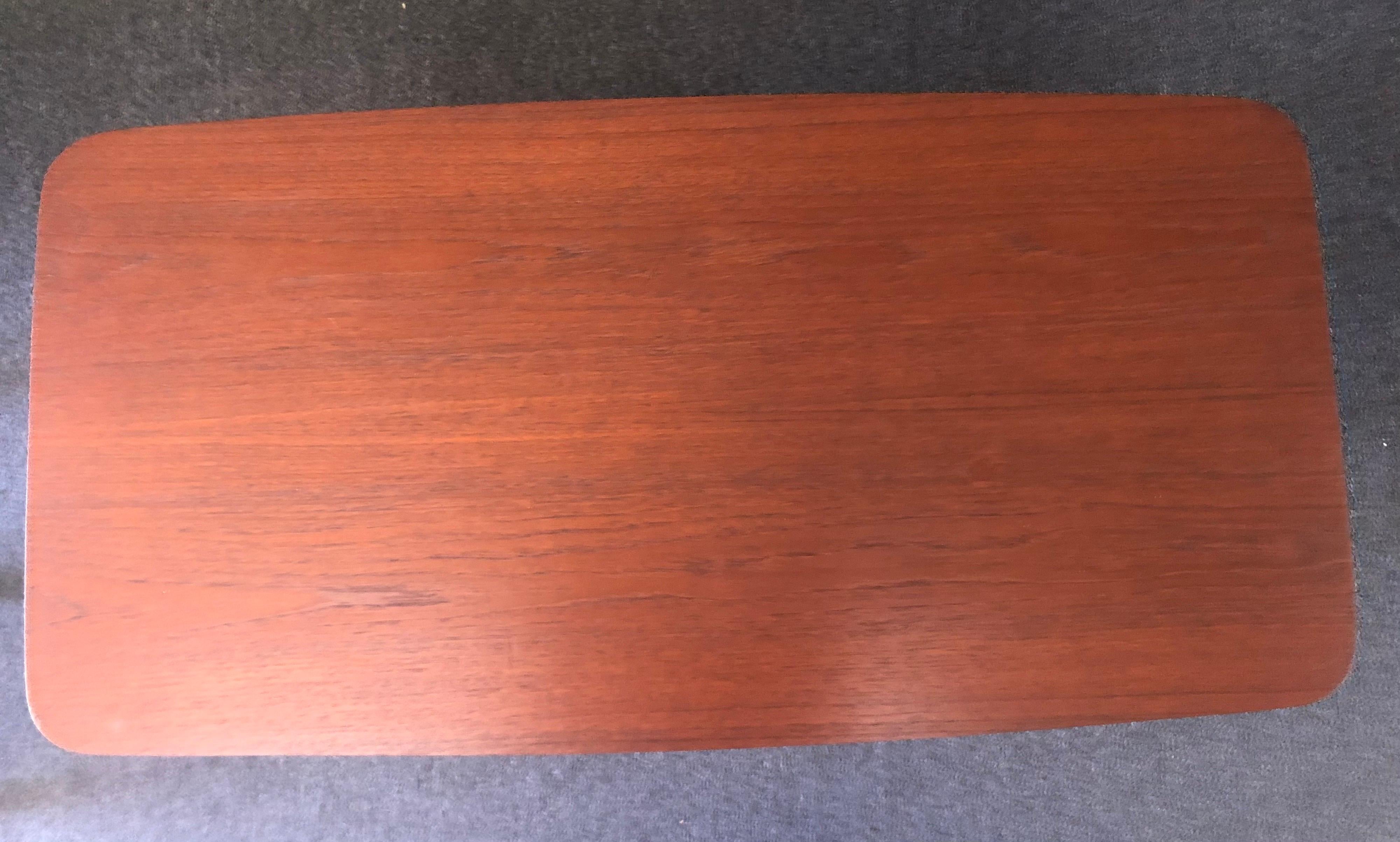 Danish Modern Petite Teak Desk by Gunnar Nielsen for Tibergaard 5