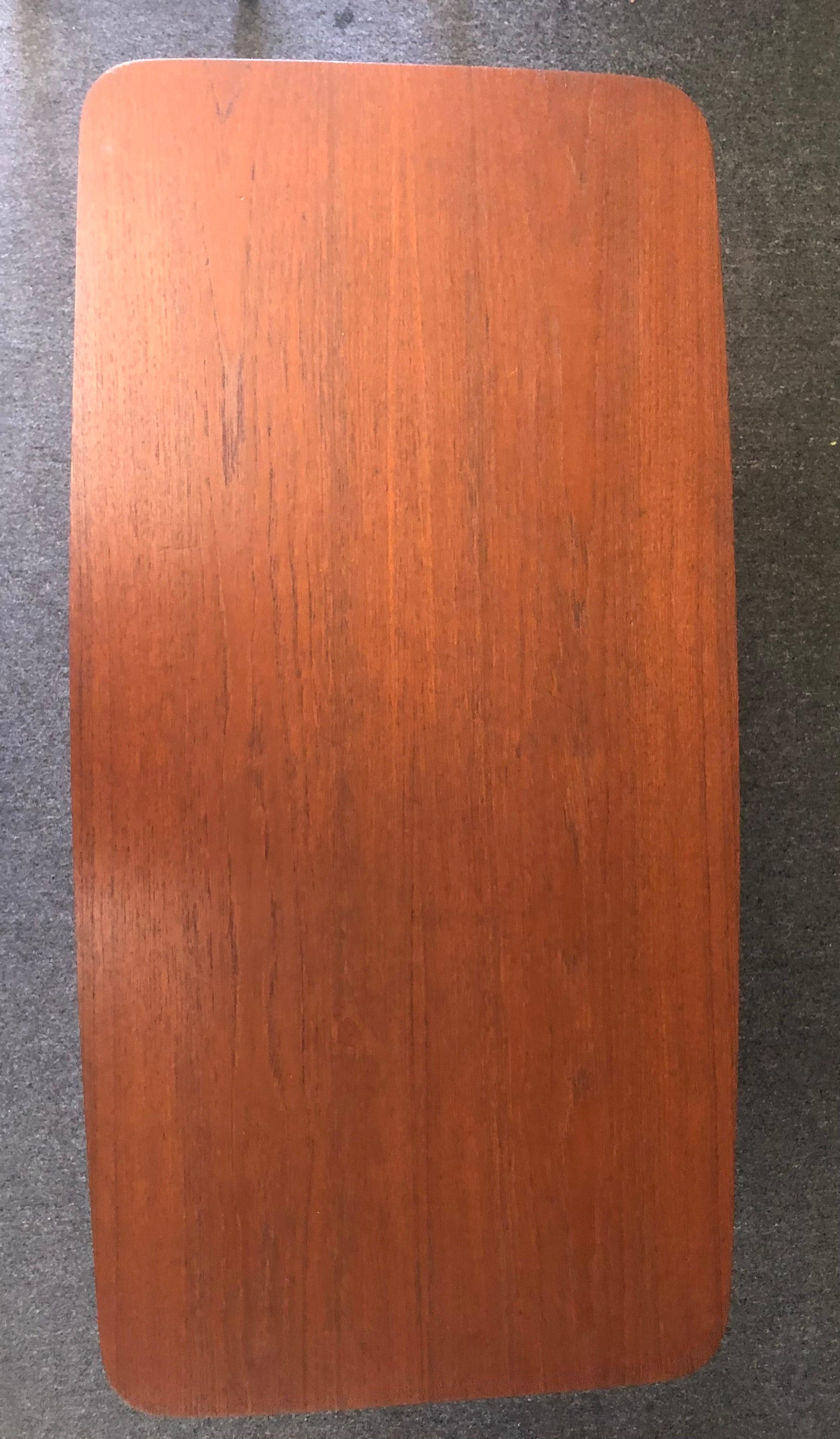 Danish Modern Petite Teak Desk by Gunnar Nielsen for Tibergaard 4