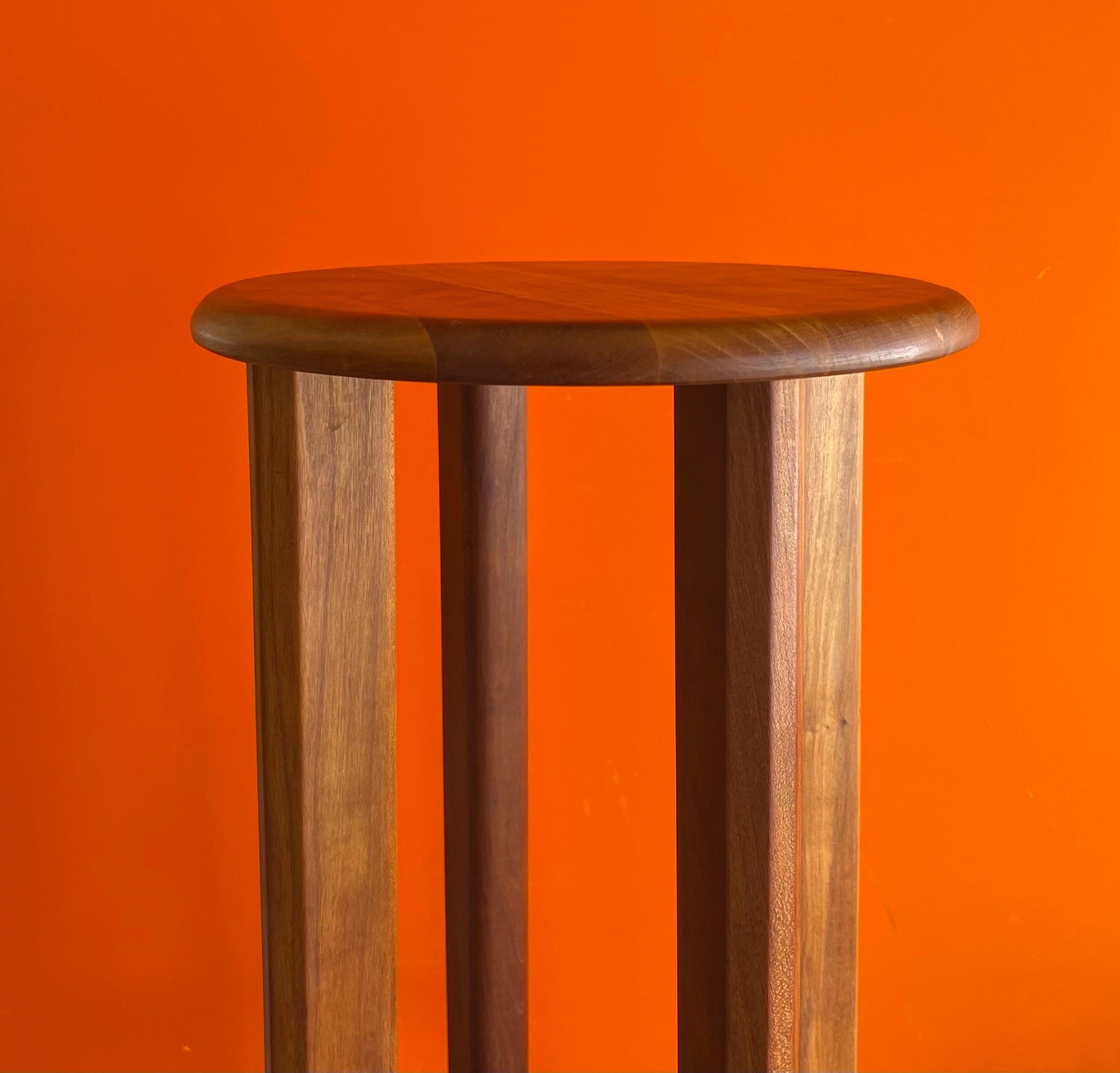 Danish Modern Petite Teak Side Table / Plant Stand by Ansbarger Mobler For Sale 5