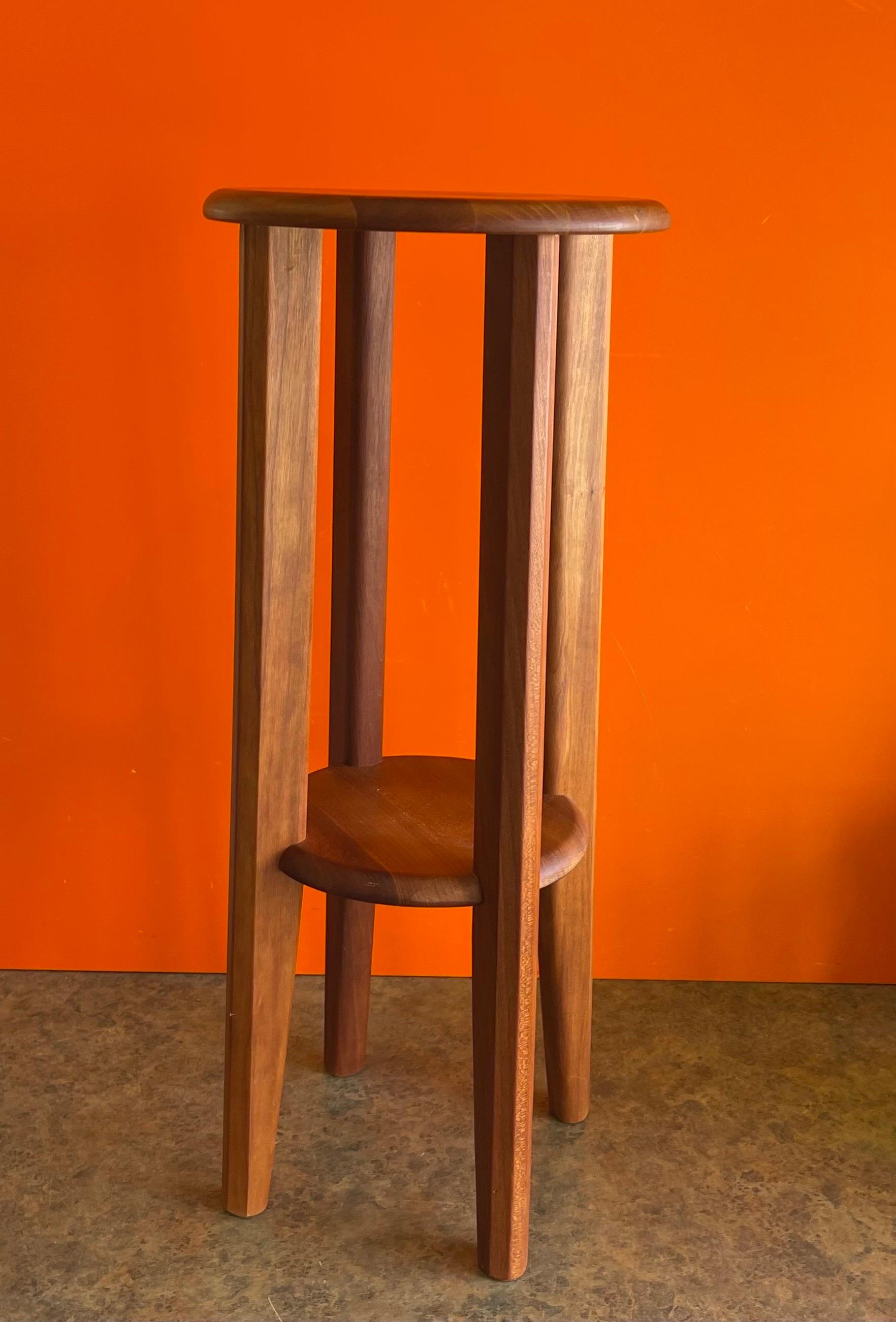 Danish Modern Petite Teak Side Table / Plant Stand by Ansbarger Mobler For Sale 2