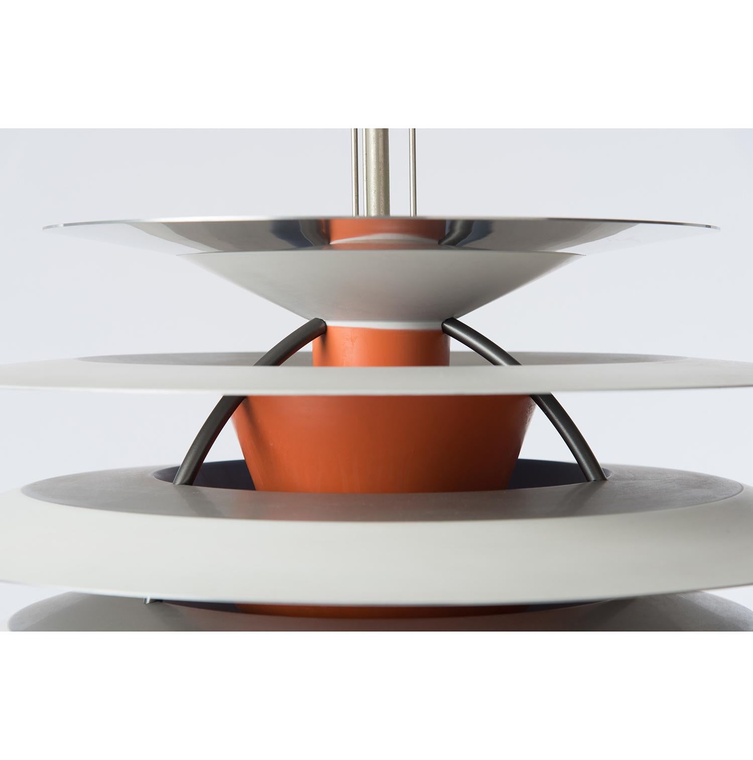 Painted Danish Modern PH Kontrast Pendant Light by Paul Henningsen