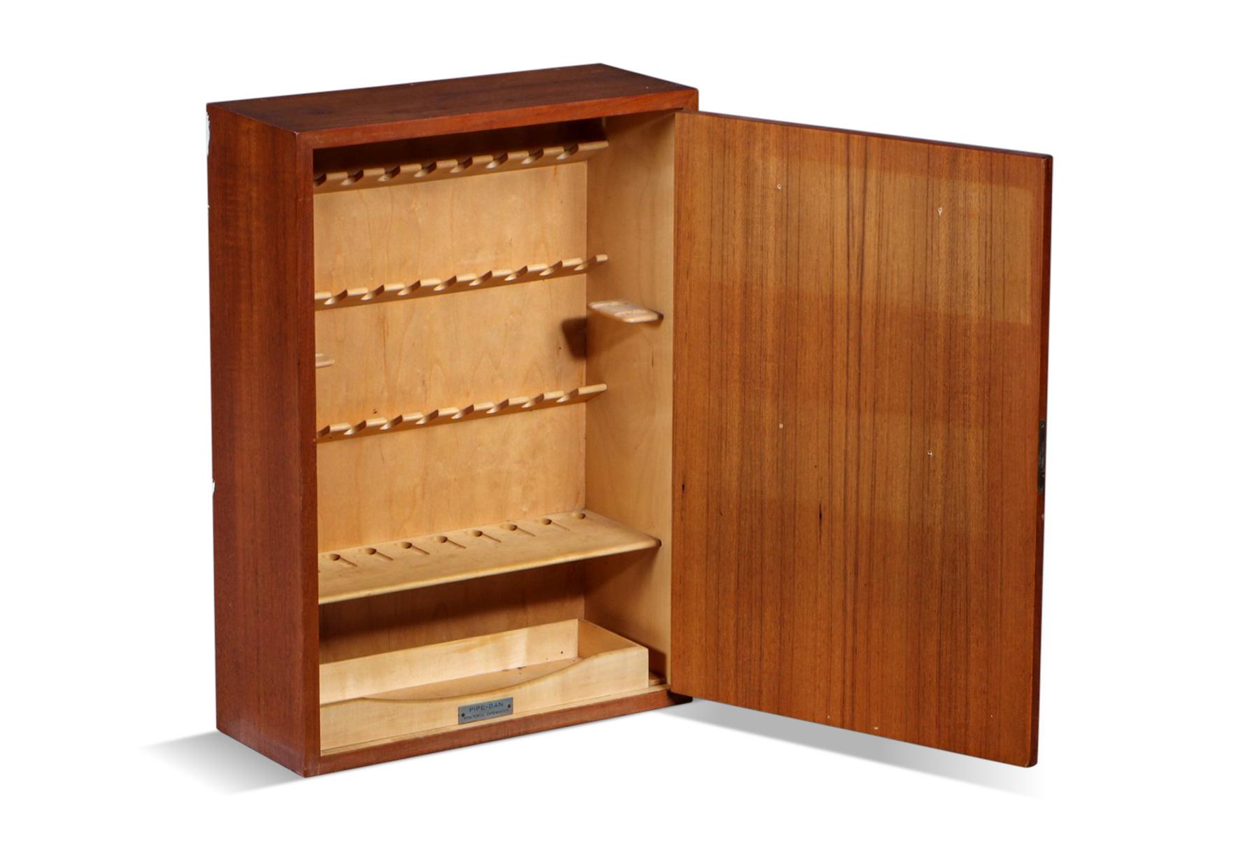 Mid-Century Modern Danish Modern “Pipe-Dan” Pipe Cabinet in Teak For Sale