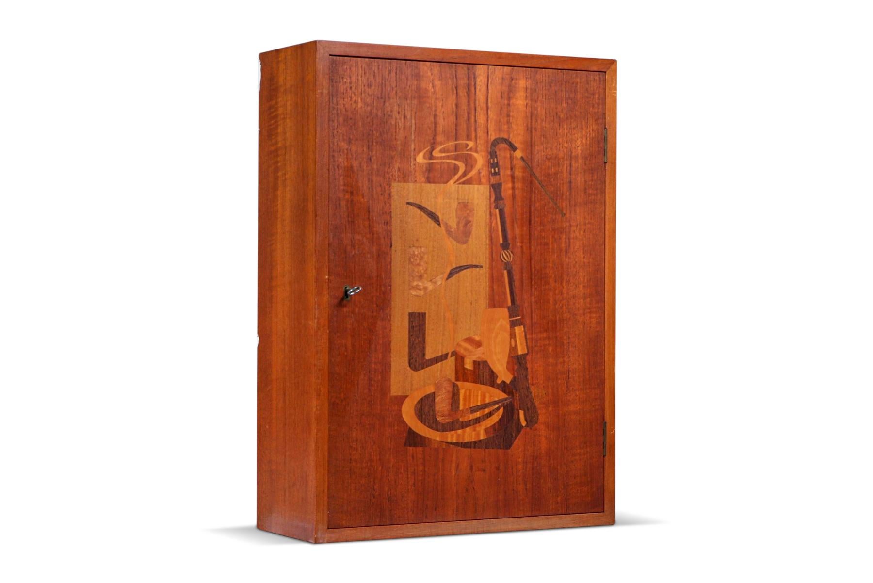 Danish Modern “Pipe-Dan” Pipe Cabinet in Teak In Excellent Condition For Sale In Berkeley, CA