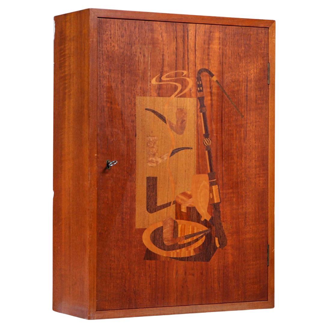 Danish Modern “Pipe-Dan” Pipe Cabinet in Teak For Sale