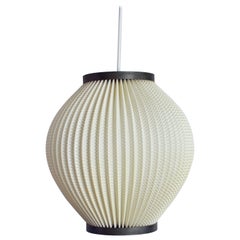 Danish Modern Pleated Pendant by Hoyrup Light, 1960s